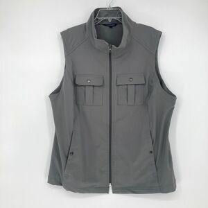 Travelsmith Vest Womens 1X Gray Utility Travel Outdoors Hiking Safari